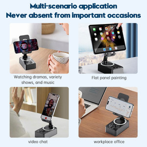 4 in 1 Phone Holder Bluetooth Speaker Wireless Charger Power Bank Desktop Live
