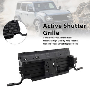 Lower Active Grill Shutter Fit Ford Bronco 2.3L 2.7L 2021-2022 W/O Motor