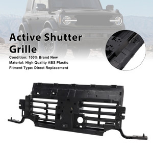 Lower Active Grill Shutter Fit Ford Bronco 2.3L 2.7L 2021-2022 W/O Motor