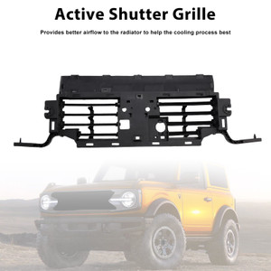 Lower Active Grill Shutter Fit Ford Bronco 2.3L 2.7L 2021-2022 W/O Motor