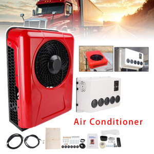 DC 24V RV Air Conditioner 13000btu Truck Split AC For Camping Vehicles Trucks RVs Trailers Red