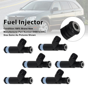 6Pcs Fuel Injector For Chrysler 05-08 For Dodge 3.8L V6 04861238AC