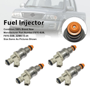 4Pcs Fuel Injector For Ford Ranger For Mazda B2500 F87E-D2A