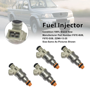 4Pcs Fuel Injector For Ford Ranger For Mazda B2500 F87E-D2A