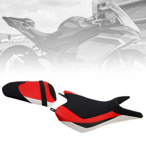 2025 Yamaha Yzf-R3 Mt-03 Front & Rear Seat Driver Cushion White&Red Generic