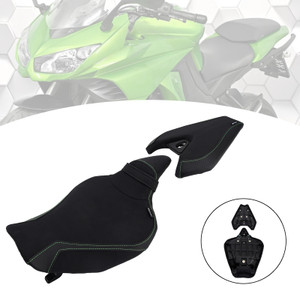 2014-2025 Kawasaki Z1000 Front & Rear Seat Driver Cushion Black Generic