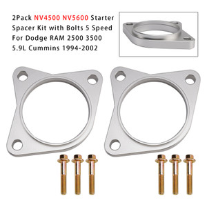 1994-2002 Dodge RAM 2500 3500 5.9L Cummins 2Pack NV4500 NV5600 Starter Spacer Kit with Bolts 5 Speed Generic