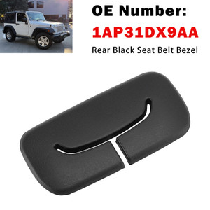 2011-2018 Jeep Wrangler JK Rear Black Seat Belt Bezel 1AP31DX9AA Generic