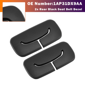 2011-2018 Jeep Wrangler Unlimited 2x Rear Black Seat Belt Bezel 1AP31DX9AA Generic