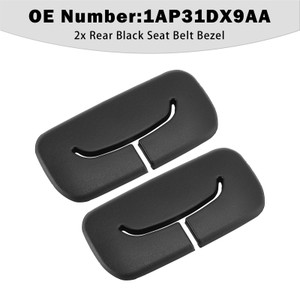 2011-2018 Jeep Wrangler Unlimited 2x Rear Black Seat Belt Bezel 1AP31DX9AA Generic