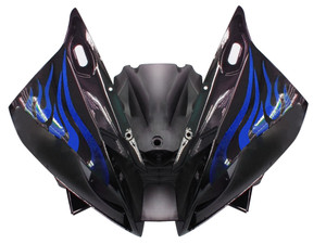 Fairings Yamaha YZF-R6 Black & Blue Flame R6 Racing (2006-2007)