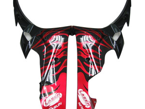 Fairings Yamaha YZF-R6 Black & Red Flame R6 Racing (2006-2007)