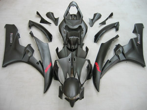 Fairings Yamaha YZF-R6 Black Matte Bridgestone R6 Racing (2006-2007)