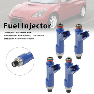 2003-2014 Toyota Celica Corolla Matrix 1.8L L4 4Pcs Fuel Injector 23250-21040 Generic