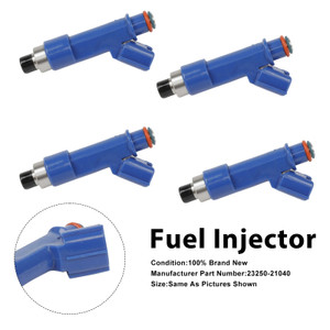2003-2014 Toyota Celica Corolla Matrix 1.8L L4 4Pcs Fuel Injector 23250-21040 Generic