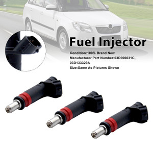 2001-2015 Skoda Fabia I Roomster 3Pcs Fuel Injector 03D906031C Generic