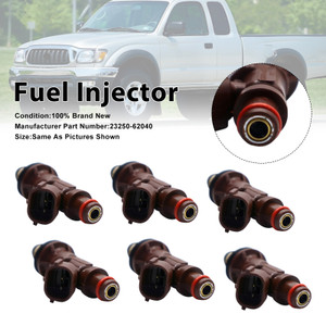 1998-2004 Toyota Tacoma 4Runner Tundra 6Pcs Fuel Injector 23250-62040 Generic