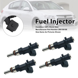 2013-2016 Holden Cruze JH 1.6L 4 Cyl A16LET 4Pcs Fuel Injector 0280158108 Generic
