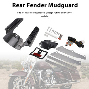 Rear Fender LED Light Black fit for Touring Road King FLHR Street Glide FLHX FLTRX 2014+