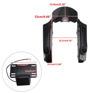 Rear Fender LED Light Black fit for Touring Road King FLHR Street Glide FLHX FLTRX 2014+
