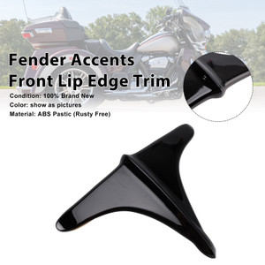 2009-2023 Harley ABS Rear Fender Accents Front Edge Trim Black Generic