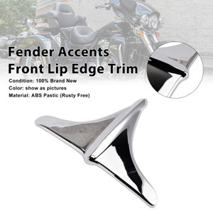 2009-2023 Harley ABS Rear Fender Accents Front Edge Trim Chrome Generic