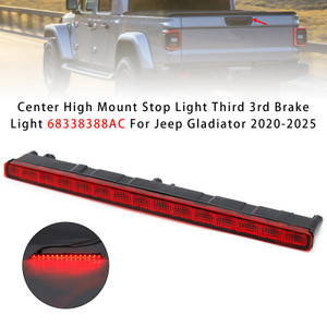 2020-2025 Jeep Gladiator Center High Mount Stop Light Third 3rd Brake Light 68338388AC Generic