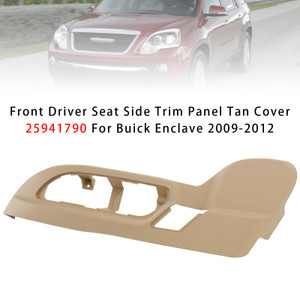 2009-2012 Buick Enclave Front Driver Seat Side Trim Panel Tan Cover 25941790 Generic
