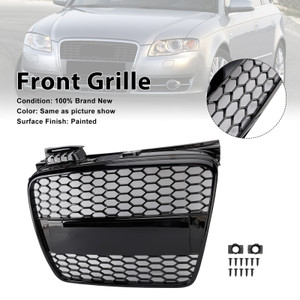 2005-2008 Audi A4 B7 S-Line S4 RS4 Style Front Honeycomb Mesh Grille Generic