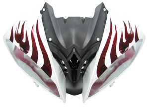 2008-2016 Fairings Yamaha YZF-R6 White & Red Flame R6 Racing