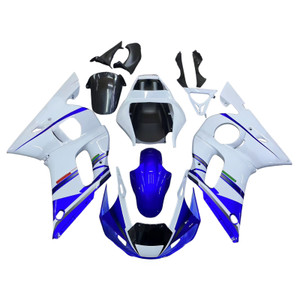 1998-2002 Yamaha YZF-R6 White & Blue No.46 FIAT R6 Racing Amotopart Fairings Customs Fairing