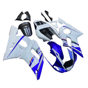 1998-2002 Yamaha YZF-R6 White & Blue No.46 FIAT R6 Racing Amotopart Fairings Customs Fairing