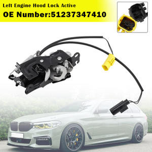 2017- BMW 5 6 8 Z4 Left Engine Hood Lock Active 51237347410 Generic