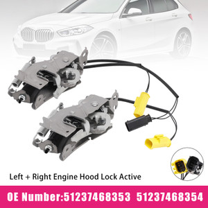 2018 2019-2024 BMW 1 F40 3 G20/ G21 Left Right Engine Hood Lock Active 51237468353/354 Generic