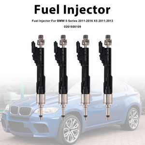 2011-2015 BMW X1 X3 X5 X6 4Pcs Fuel Injector 0261500109 Generic