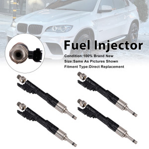 2012-2015 BMW ActiveHybrid 5 7 4Pcs Fuel Injector 0261500109 Generic