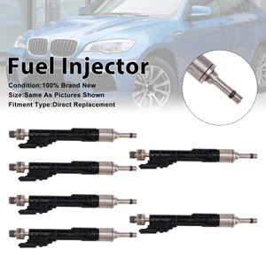 2011-2015 BMW X1 X3 X5 X6 6Pcs Fuel Injector 0261500109 Generic