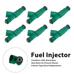 1999-2004 Jeep Cherokee Grand Cherokee Wrangler Liberty 6Pcs Fuel Injector 0280155789 Generic