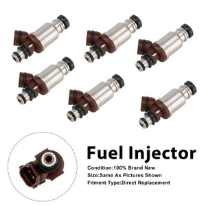 1992-1994 Lexus SC300 GS300 6Pcs Fuel Injector 23250-46030 Generic