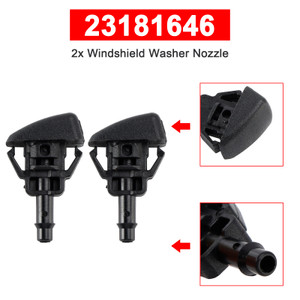 2014-2019 Chevrolet Silverado 1500 2PC Windshield Washer Nozzle 23181646 Generic