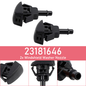 2014-2019 Chevrolet Silverado 1500 2PC Windshield Washer Nozzle 23181646 Generic