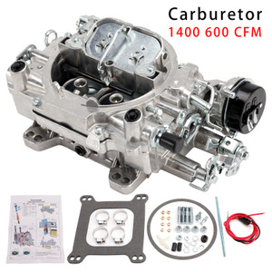 Carburetor 1400 600 CFM 4 Barrel Electric Choke Square Bore 4-Barrel Air Valve Secondary