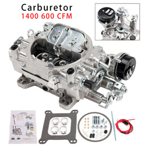 Carburetor 1400 600 CFM 4 Barrel Electric Choke Square Bore 4-Barrel Air Valve Secondary