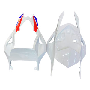 2009-2014 BMW S1000RR Amotopart Fairings White Blue SRR Racing Customs Fairing