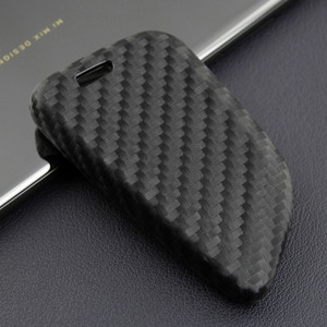 Leather Silicone Car Key Case Cover With Buckle For BMW