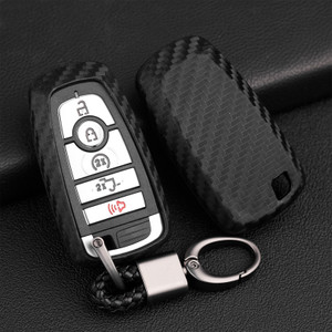 2017 Ford Leather Silicone Car Key Case Cover With Buckle Generic