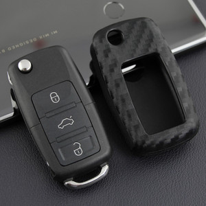 2006-2019 Volkswagen Leather Silicone Car Key Case Cover With Buckle Generic