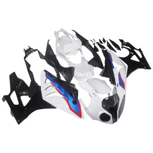 2009-2014 BMW S1000RR Amotopart Fairings White Black SRR Racing Customs Fairing