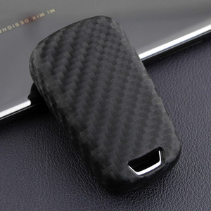 2010-2019 Chevrolet Trax Cruze Leather Silicone Car Key Case Cover With Buckle Generic