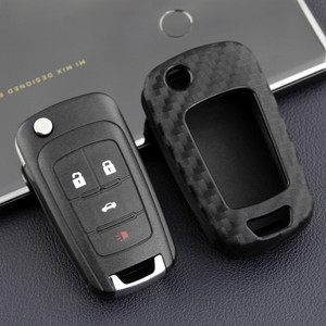 2010-2019 Chevrolet Trax Cruze Leather Silicone Car Key Case Cover With Buckle Generic